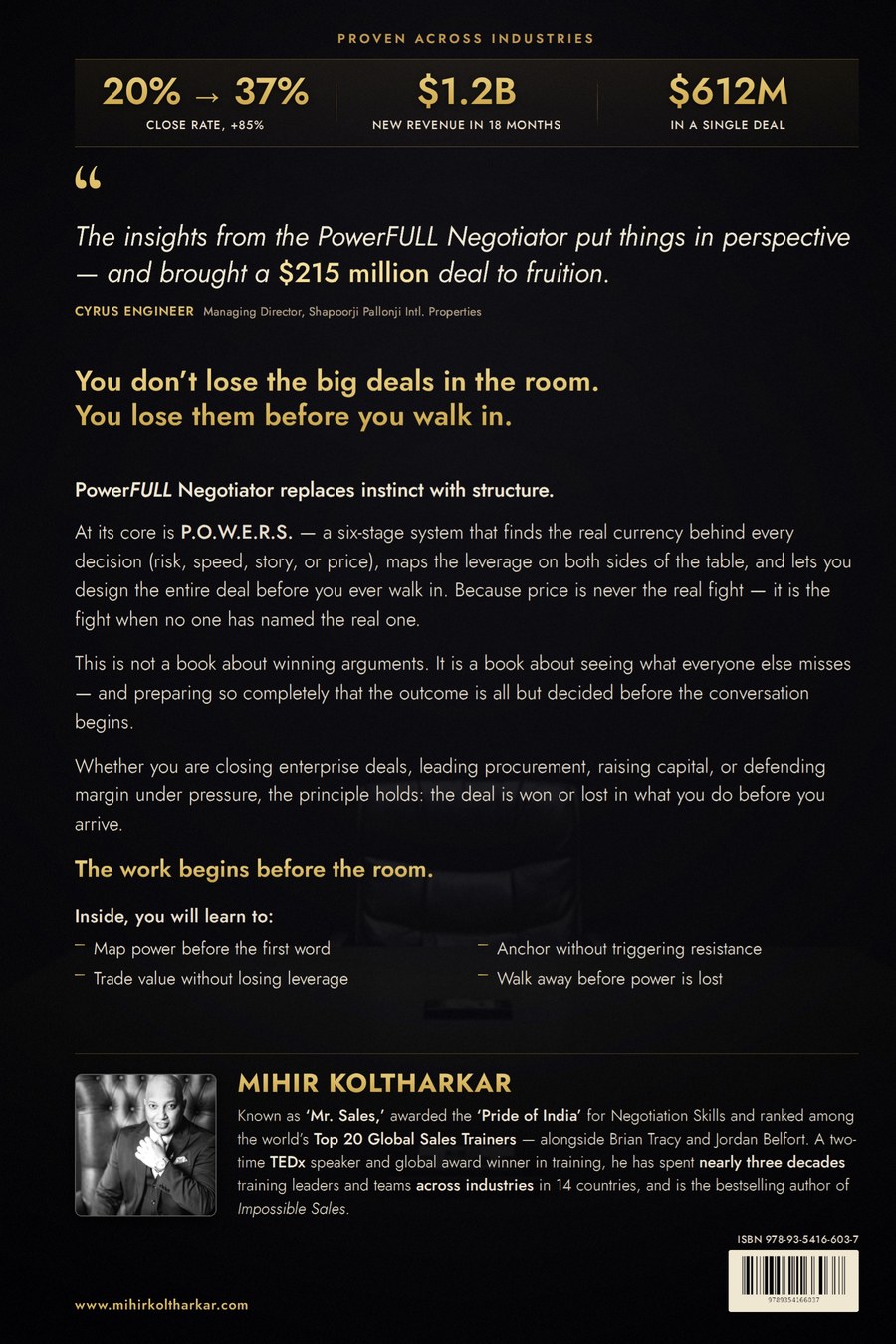 PowerFULL Negotiator back cover